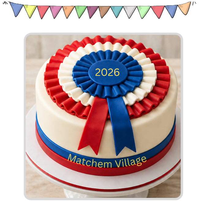 Rosette cake competition example
